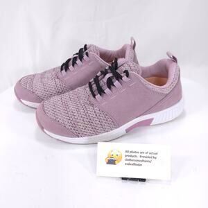 Orthofeet Extra Wide Lace Up Athletic Shoe Womens Size 7.5 2E 846 Pink